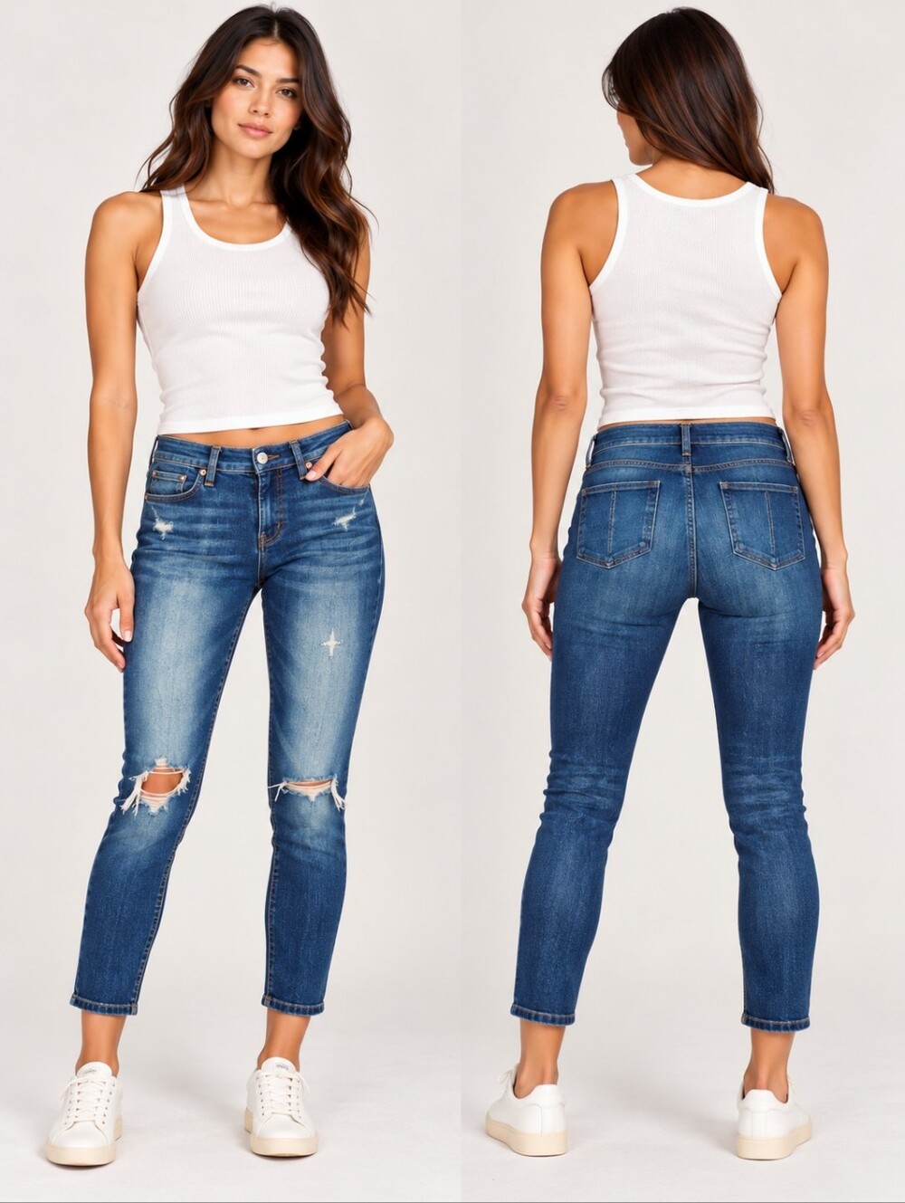 ❤️ RAG & BONE DISTRESSED SKINNY JEANS, 2 (26)